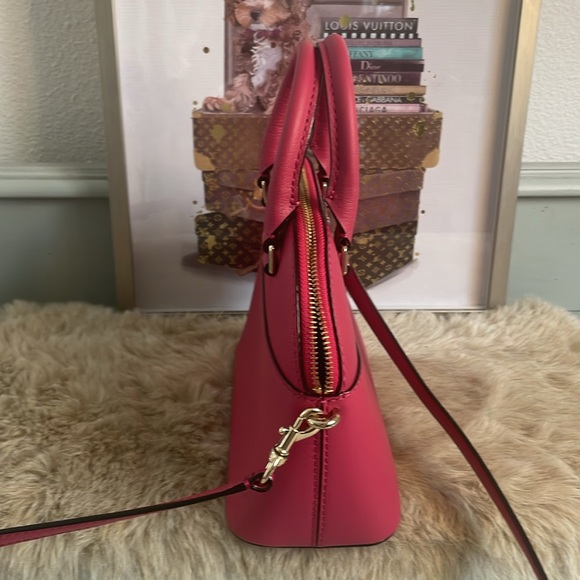 Pink Kate Spade Mini Carli Grove Street Leather crossbody bag - Picture 8 of 12